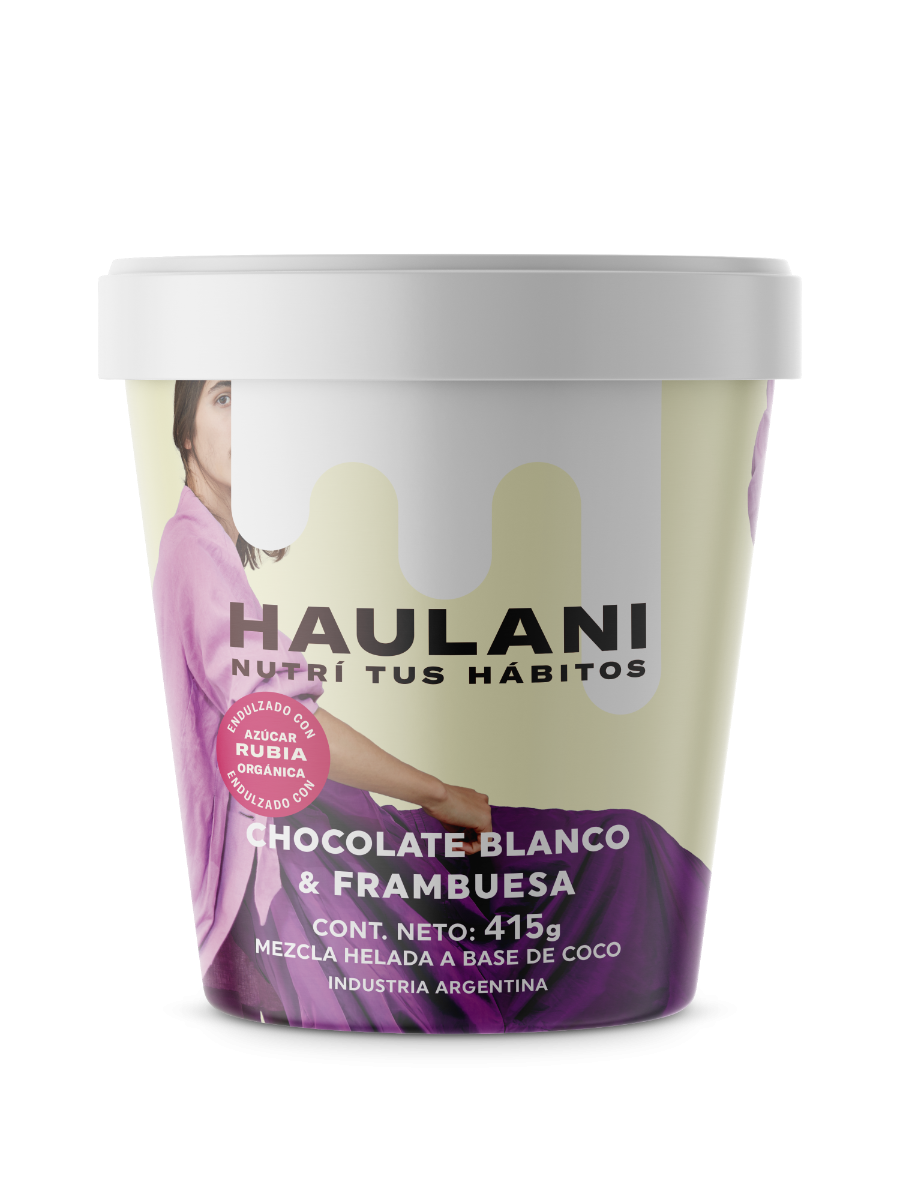 Pote Helado Chocolate Blanco y Frambuesa - 450 ml