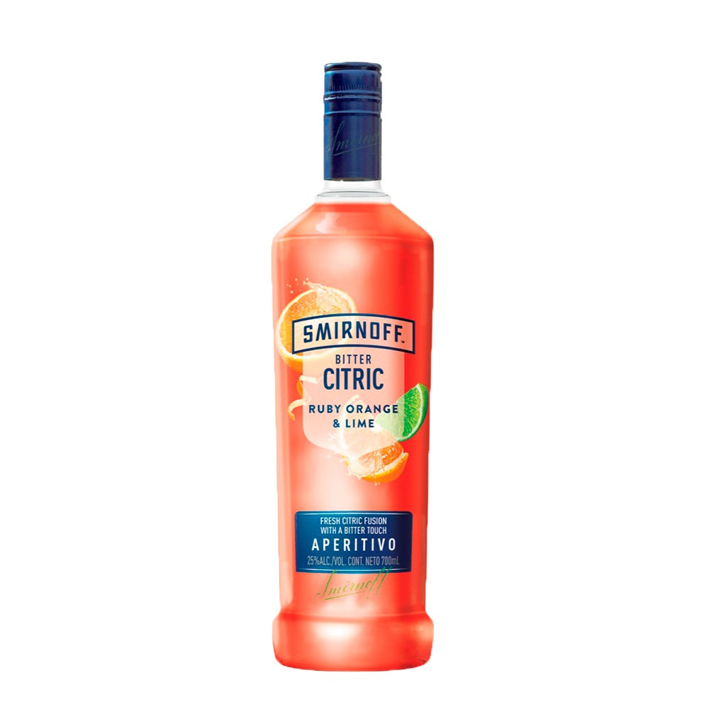 Smirnoff Bitter Citric Ruby Orange Lime 700