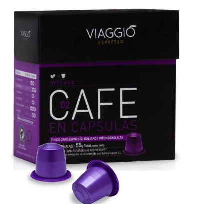 Viaggio Capsula Cafe Natural Intenso x10